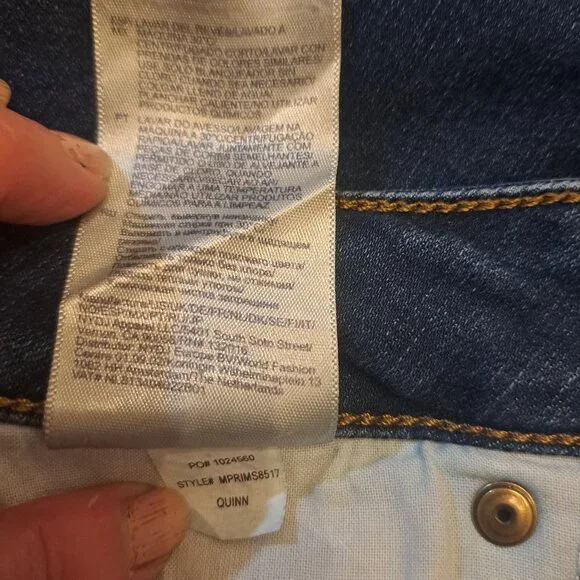 NYDJ Marilyn Straight Dark Wash Denim Jeans Size 12 - Picture 14 of 15